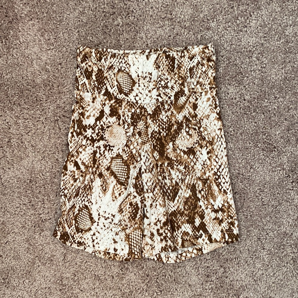 Fitz and Edi Snake Biker Shorts